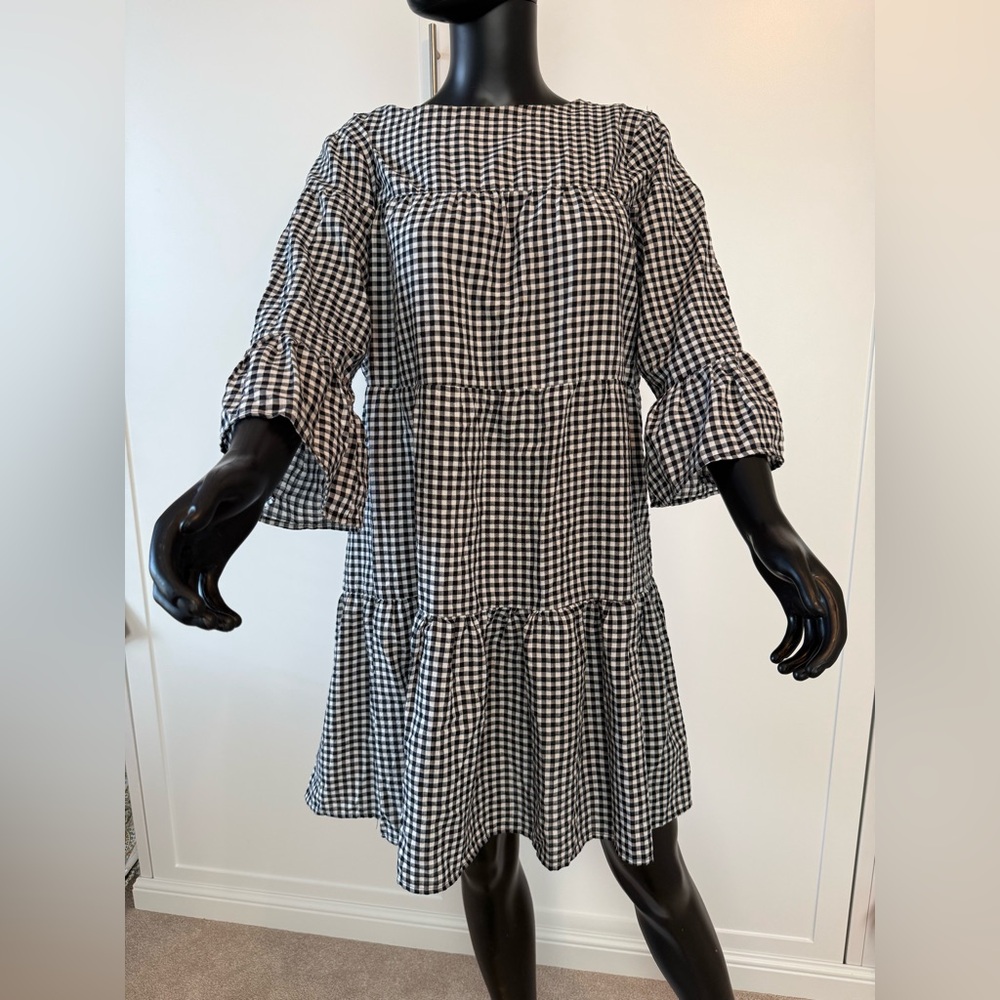 Philosophy Black and White Checkered Dress